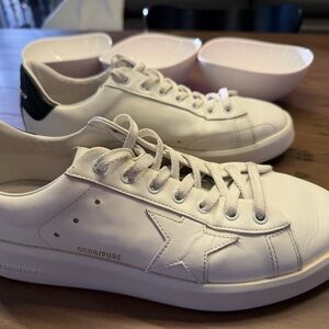 Golden Goose White and Black Men's Sneakers